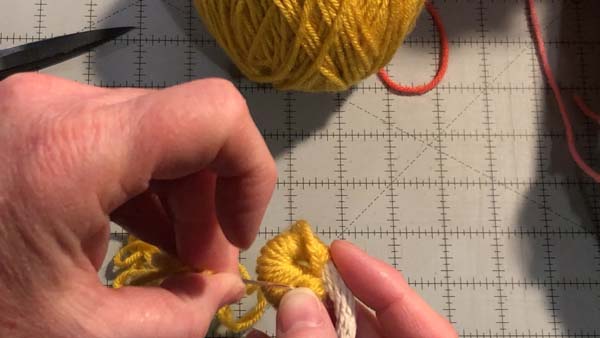 Coil Basket 15 Needle Through Center to Secure