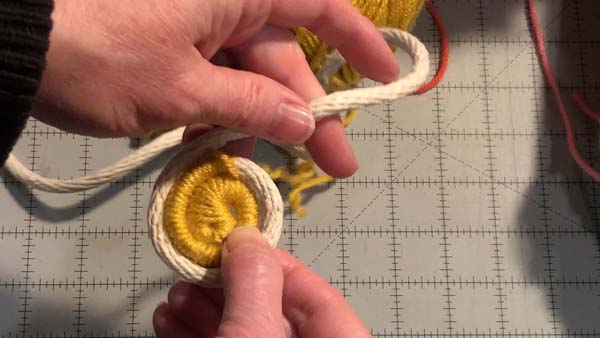 Coil Basket 23 Continue Stitching and Wrapping