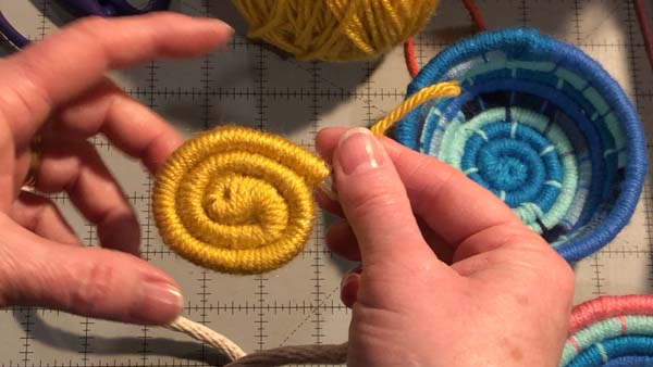 Coil Basket 24 Yarn End