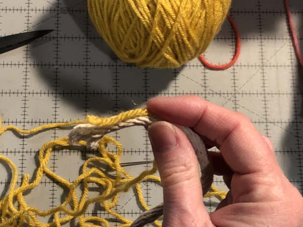 Coil Basket 5 Yarn end on Cording