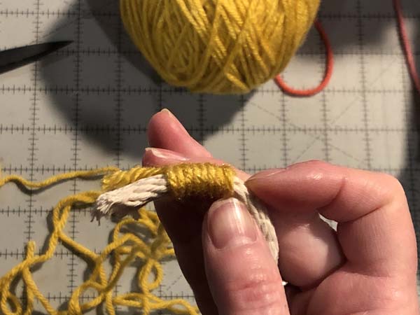 Coil Basket 7 Wrapped towards cut end