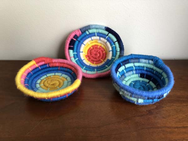 Coil Baskets Three Finished