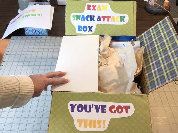 College Exam Care Package Add Paper