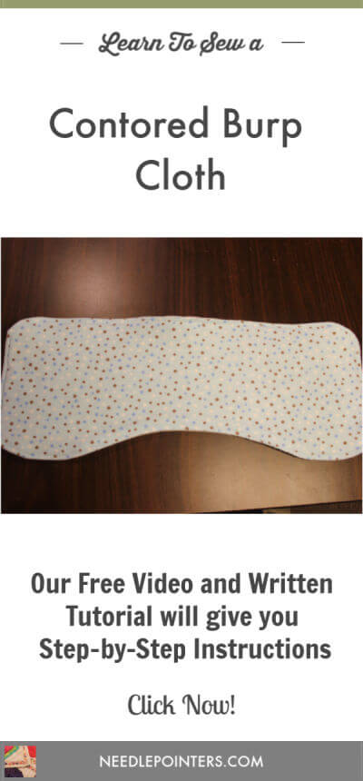 Baby Contoured Burp Cloth Tutorial - Pin