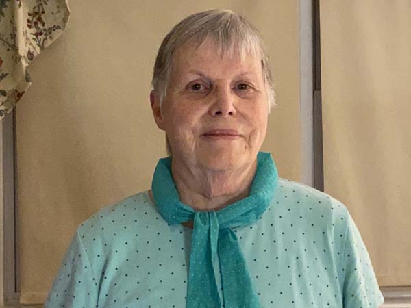 Cooling Neck Wrap Annette Wearing Wrap