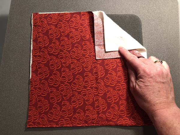 Crazy Bowl Cozy Back Fabric Layers