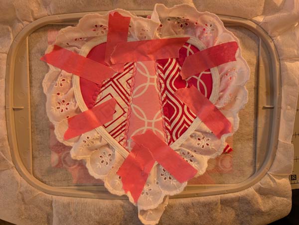 Crazy Patch Heart Taped Lace