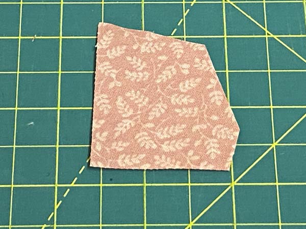 Crazy Patchwork Heart Corner Cut Off Fabric