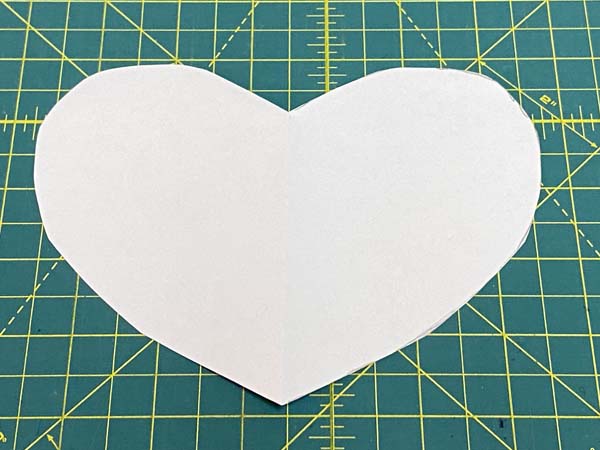 Crazy Patchwork Heart Template