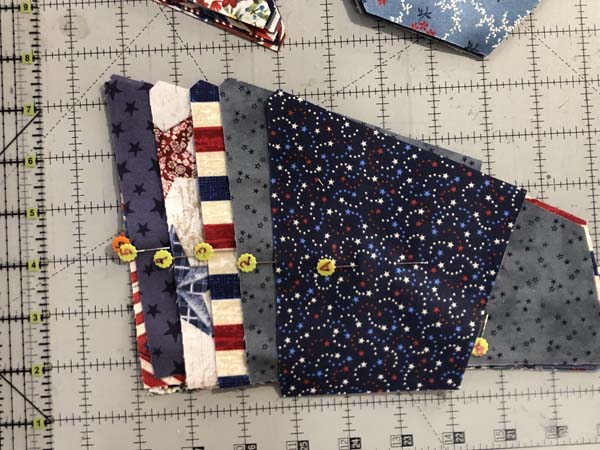 Crazy Quilt Block Showing Numbered Pieces