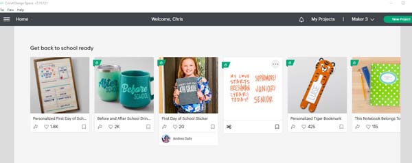 Cricut Design Space Screenshot