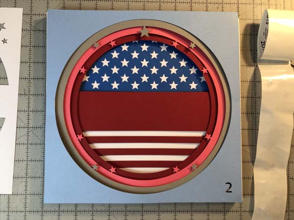 Cricut Shadowboxes Layer Placed On Top