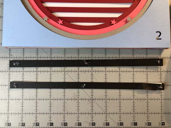 Cricut Shadowboxes Mat board with glue dots