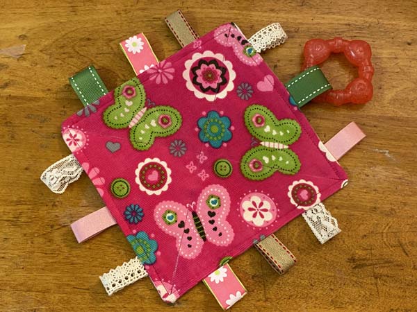 Crinkle Tag Toy Finished