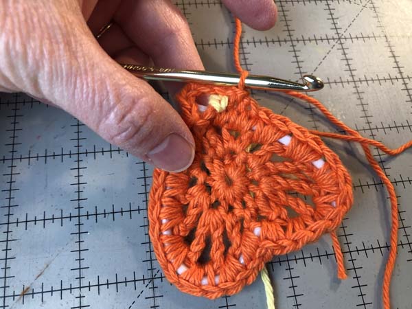 Crochet Heart 12 First Loop Slip Stitch