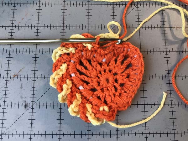 Crochet Heart 15 Slip Stitch Center Loop