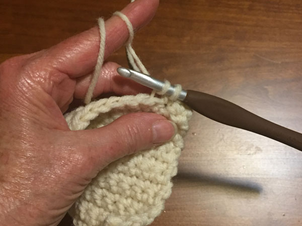 Crochet Stitch Back Loop Only Pull Through