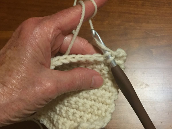 Crochet Stitch Back Loop Only Yarn Over