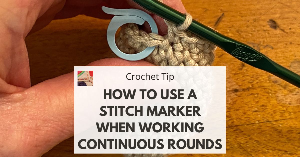 How To Use Stitch Marker In Continuous Round Crochet