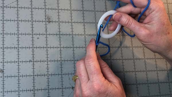 Crochet Wreath Ornament 1 Hold Yarn Behind Ring