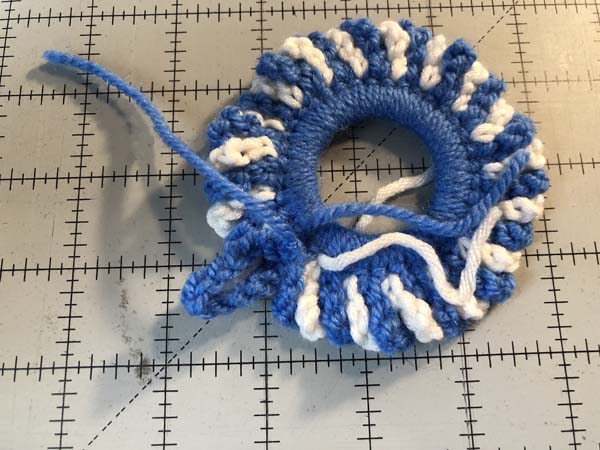 Crochet Wreath Ornament 24 End Yarn