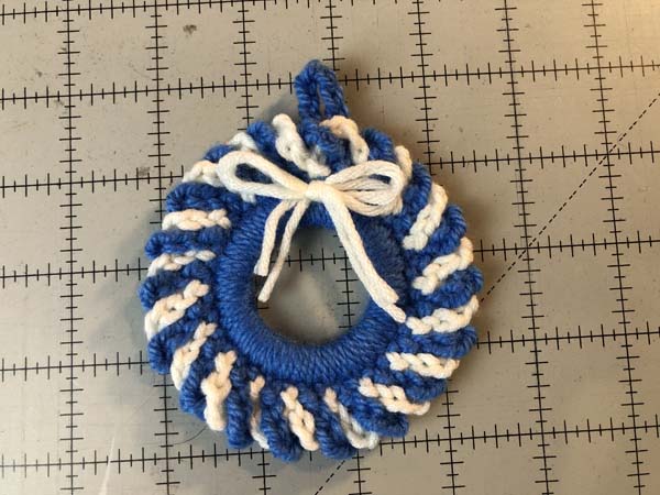 Crochet Wreath Ornament 28 Tie Bow