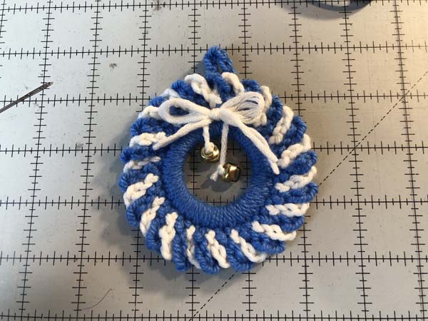 Crochet Wreath Ornament 34 Finished Ornament