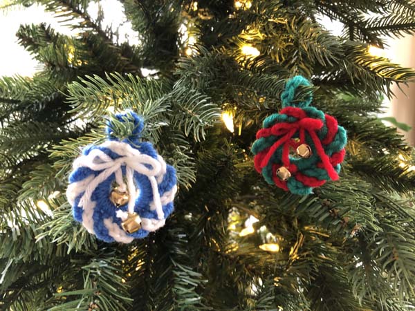 Crochet Wreath Ornament Small Finished