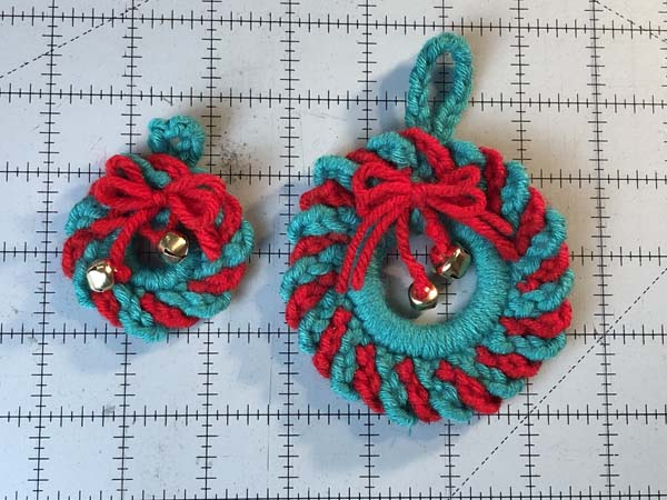Crochet Wreath Ornament Small Large