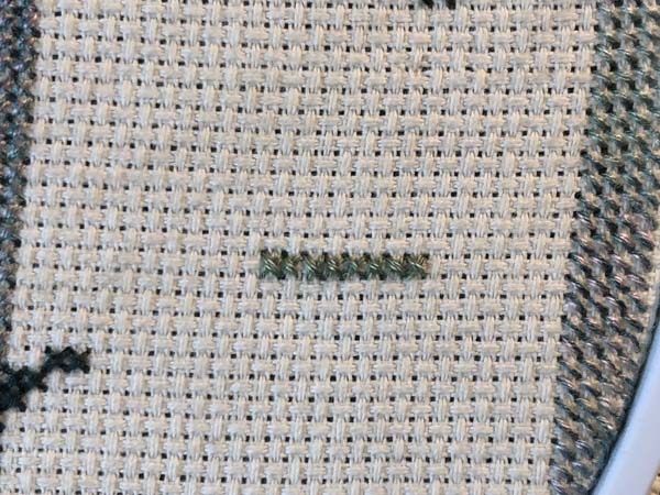 Cross Stitch End 1 Floss Stitches