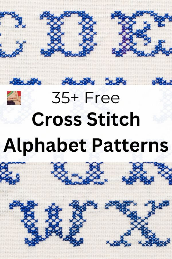 35+ Free Cross Stitch Alphabet Patterns