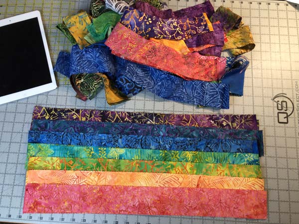 Custom Tablet Cover Selecting Jelly Roll Strips