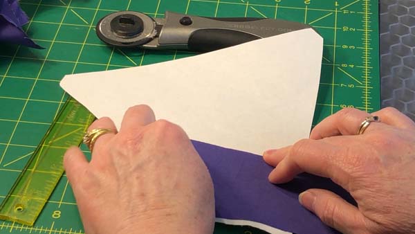 D20 Dice Paper Piece 13a Place Fabric