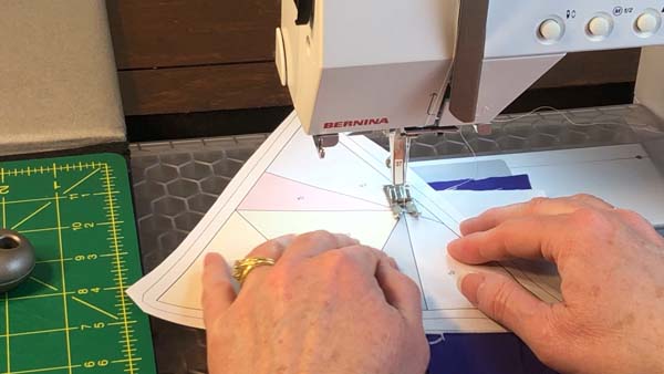 D20 Dice Paper Piece 14 Sew Along Line