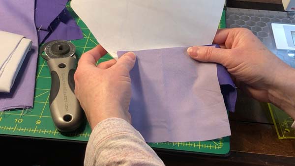 D20 Dice Paper Piece 19 Place Fabric