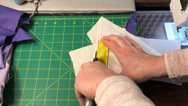 D20 Dice Paper Piece 22 Trim Around Block