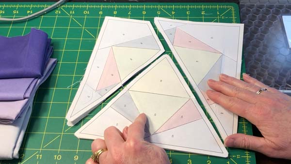 D20 Dice Paper Piece 27 Sections Completed Backs