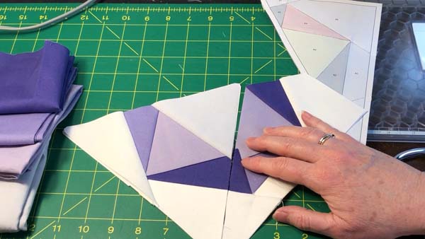 D20 Dice Paper Piece 28 Sew Together B and C