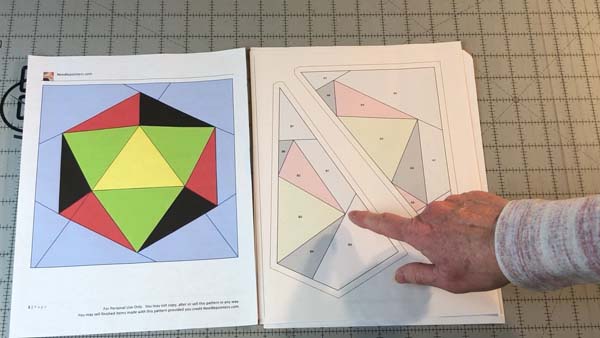 D20 Dice Paper Piece 3 Pattern Pieces