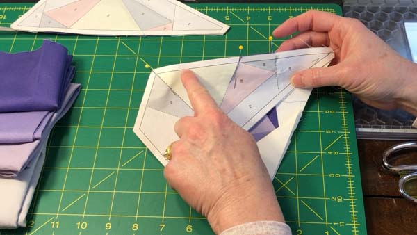 D20 Dice Paper Piece 31 Pinned Seam