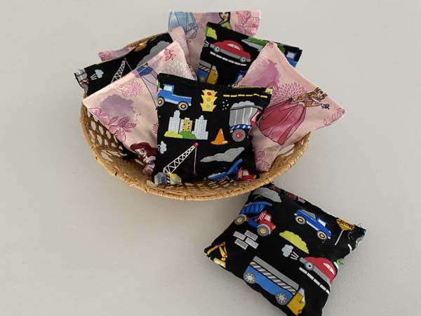 DIY Bean Bags 18 Bean Bags in Basket