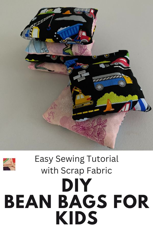 DIY Bean Bags Tutorial - pin