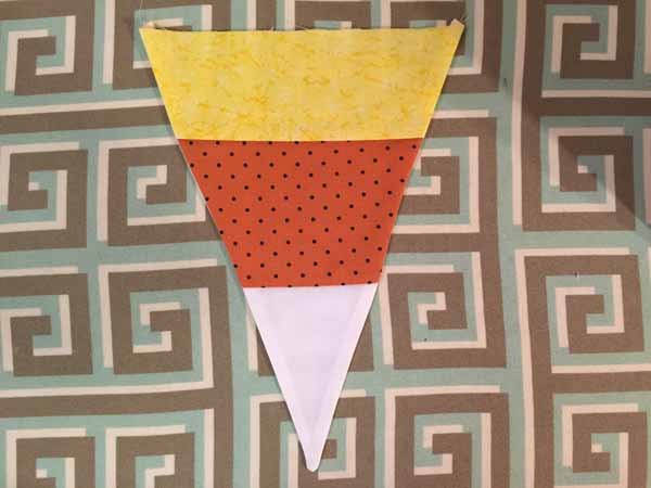 DIY Candy Corn Banner Finished Candy Corn