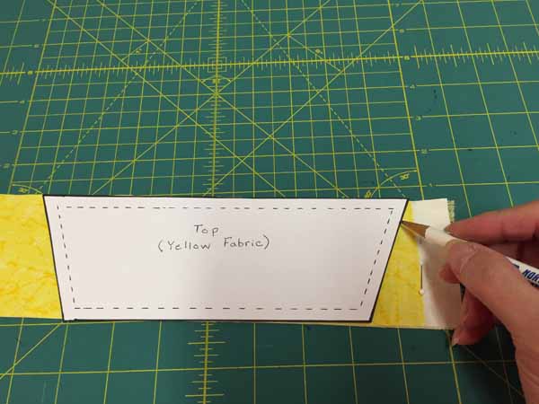 DIY Candy Corn Banner Mark Pieces