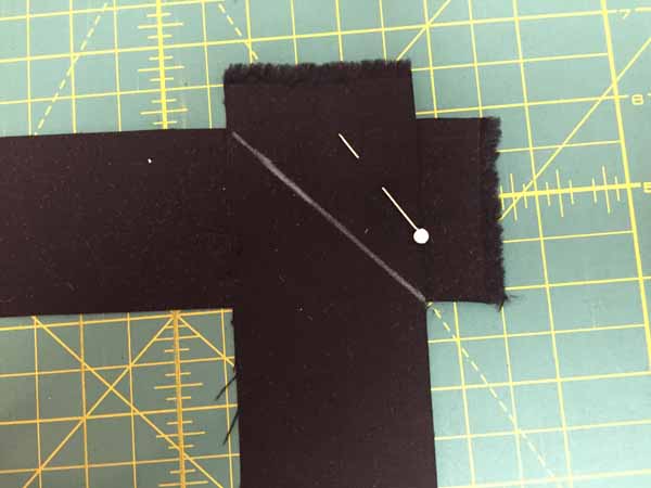 DIY Candy Corn Banner Mark Sewing Line