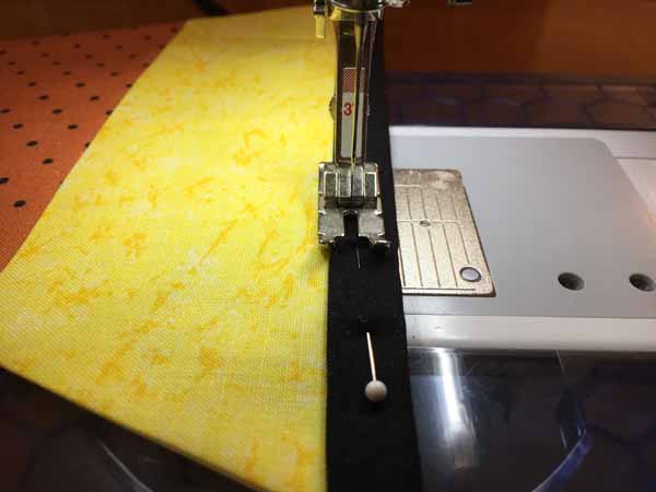 DIY Candy Corn Banner Sew On Binding