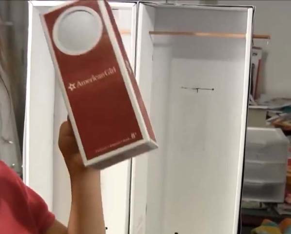 DIY Doll Clothes Closet 10 Doll Small Accessory Box