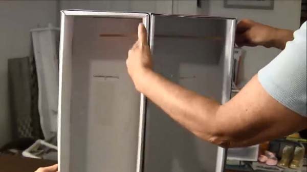 DIY Doll Clothes Closet 6 Dowel Through Second Box