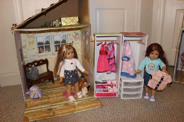 The Dolly Wardrobe Closet  Doll clothes storage ideas, Kids clothes diy,  Doll storage