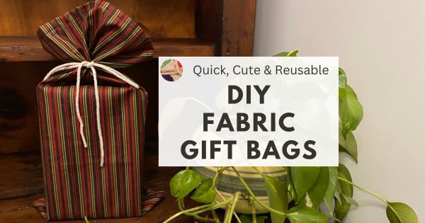 DIY Fabric Gift Bags Pattern - fb